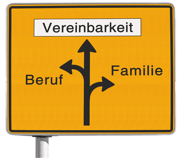 Familien Verkehrsschild